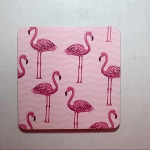 Cup Coasters, Pink Flamingo Wooden Coasters